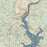 Jonestown Texas Map Print in Woodblock Style Zoomed In Close Up Showing Details