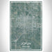 Joplin Missouri Map Print Portrait Orientation in Afternoon Style With Shaded Background