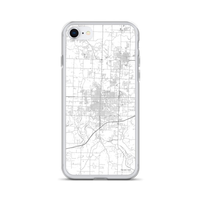 Custom iPhone SE Joplin Missouri Map Phone Case in Classic