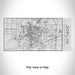 Rendered View of Joplin Missouri Map Engraving on 17oz Stainless Steel Insulated Cola Bottle