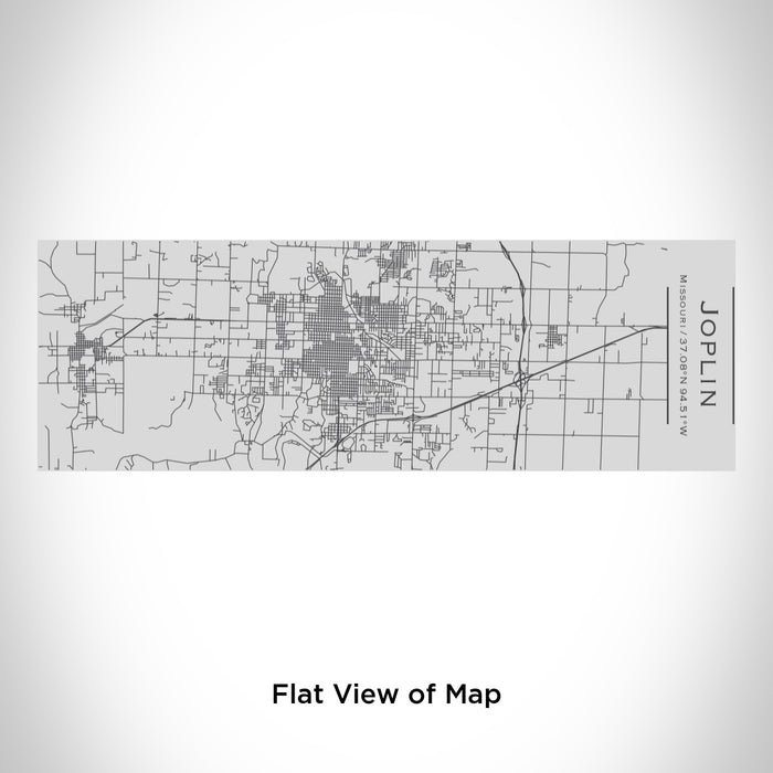 Rendered View of Joplin Missouri Map Engraving on 10oz Stainless Steel Insulated Cup with Sipping Lid