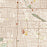 Joplin Missouri Map Print in Woodblock Style Zoomed In Close Up Showing Details