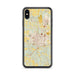 Custom iPhone XS Max Joplin Missouri Map Phone Case in Woodblock