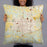 Person holding 22x22 Custom Joplin Missouri Map Throw Pillow in Woodblock