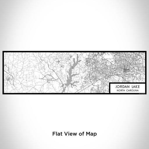 Flat View of Map Custom Jordan Lake North Carolina Map Enamel Mug in Classic