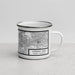 Right View Custom Jordan Lake North Carolina Map Enamel Mug in Classic