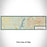 Flat View of Map Custom Jordan Lake North Carolina Map Enamel Mug in Woodblock