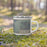 Right View Custom Joshua Tree National Park Map Enamel Mug in Afternoon on Grass With Trees in Background