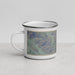 Left View Custom Joshua Tree National Park Map Enamel Mug in Afternoon
