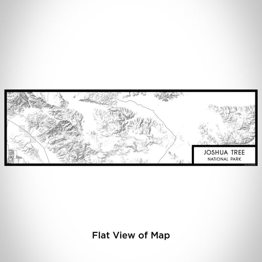 Flat View of Map Custom Joshua Tree National Park Map Enamel Mug in Classic