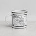 Left View Custom Joshua Tree National Park Map Enamel Mug in Classic