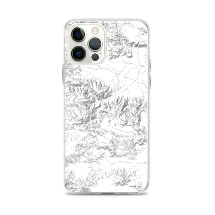 Custom Joshua Tree National Park Map iPhone 12 Pro Max Phone Case in Classic