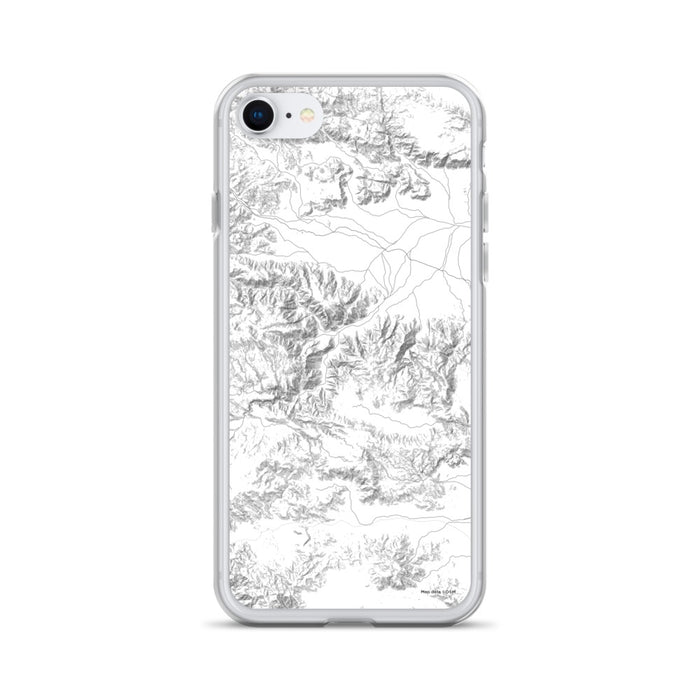 Custom Joshua Tree National Park Map iPhone SE Phone Case in Classic