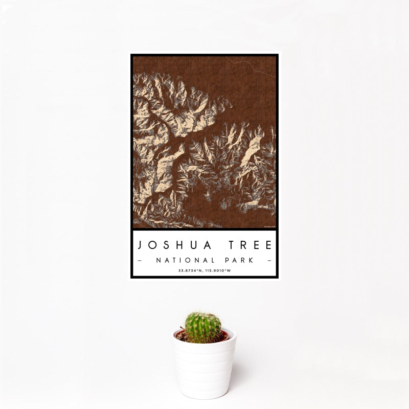Joshua Tree National Park Map Print in Ember — JACE Maps
