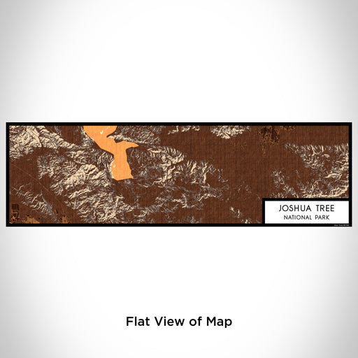 Flat View of Map Custom Joshua Tree National Park Map Enamel Mug in Ember