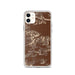 Custom Joshua Tree National Park Map Phone Case in Ember