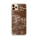 Custom Joshua Tree National Park Map Phone Case in Ember