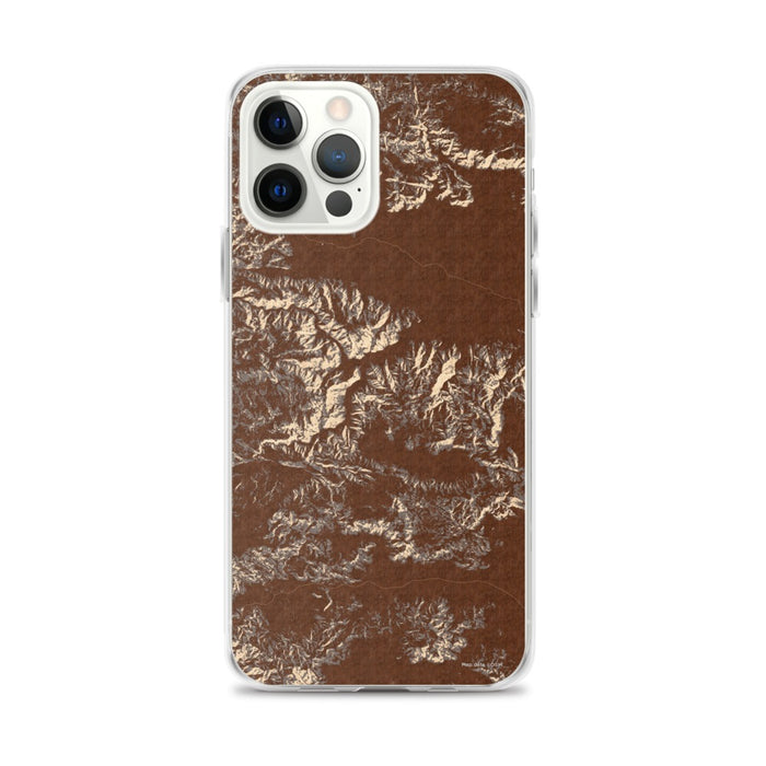 Custom Joshua Tree National Park Map iPhone 12 Pro Max Phone Case in Ember
