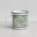 Left View Custom Joshua Tree National Park Map Enamel Mug in Woodblock
