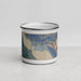 Front View Custom Juneau Alaska Map Enamel Mug in Afternoon