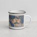 Right View Custom Juneau Alaska Map Enamel Mug in Afternoon