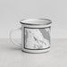 Left View Custom Juneau Alaska Map Enamel Mug in Classic