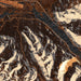 Juneau Alaska Map Print in Ember Style Zoomed In Close Up Showing Details