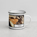 Right View Custom Juneau Alaska Map Enamel Mug in Ember