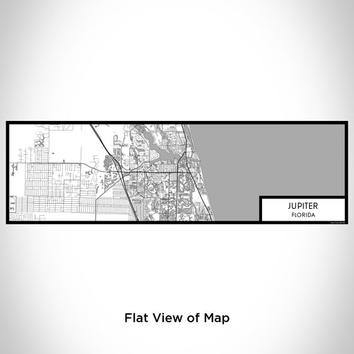 Flat View of Map Custom Jupiter Florida Map Enamel Mug in Classic