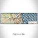 Flat View of Map Custom Jupiter Florida Map Enamel Mug in Woodblock