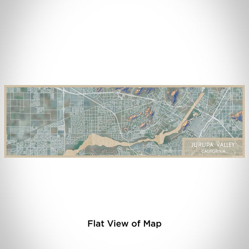 Flat View of Map Custom Jurupa Valley California Map Enamel Mug in Afternoon