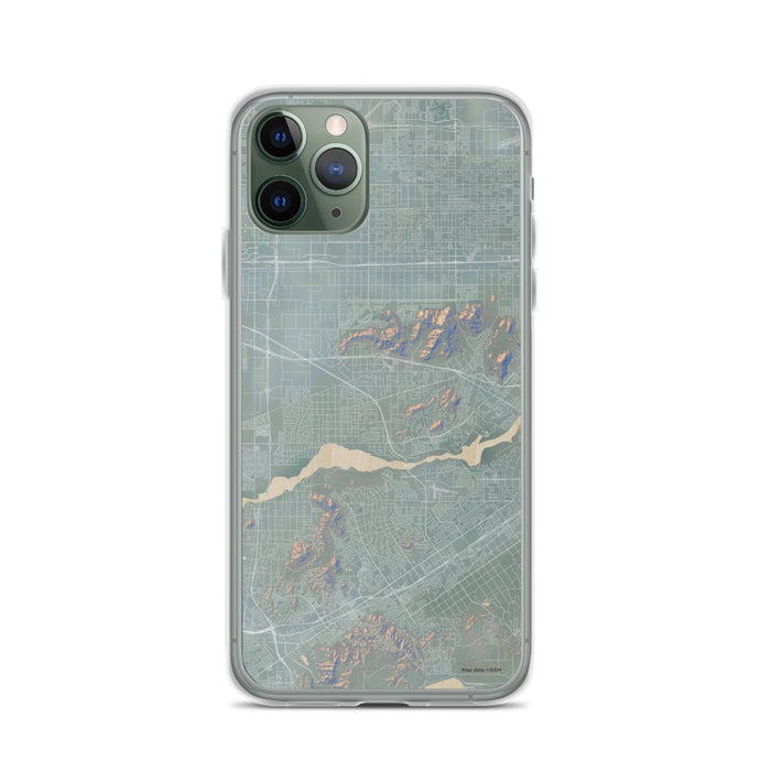 Custom iPhone 11 Pro Jurupa Valley California Map Phone Case in Afternoon