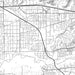 Jurupa Valley California Map Print in Classic Style Zoomed In Close Up Showing Details