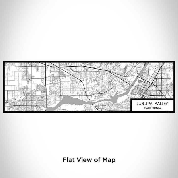Flat View of Map Custom Jurupa Valley California Map Enamel Mug in Classic
