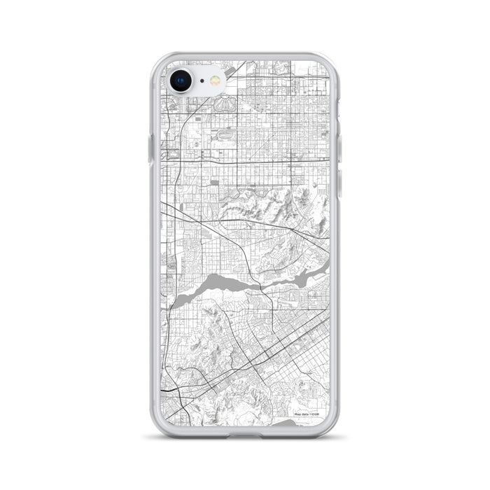 Custom iPhone SE Jurupa Valley California Map Phone Case in Classic