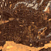 Jurupa Valley California Map Print in Ember Style Zoomed In Close Up Showing Details
