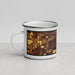 Left View Custom Jurupa Valley California Map Enamel Mug in Ember