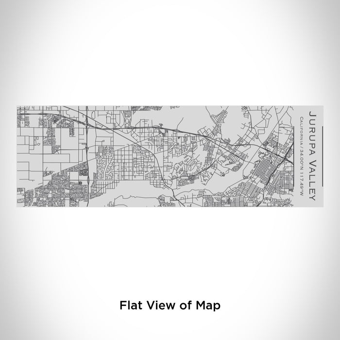 Rendered View of Jurupa Valley California Map Engraving on 10oz Stainless Steel Insulated Cup with Sipping Lid