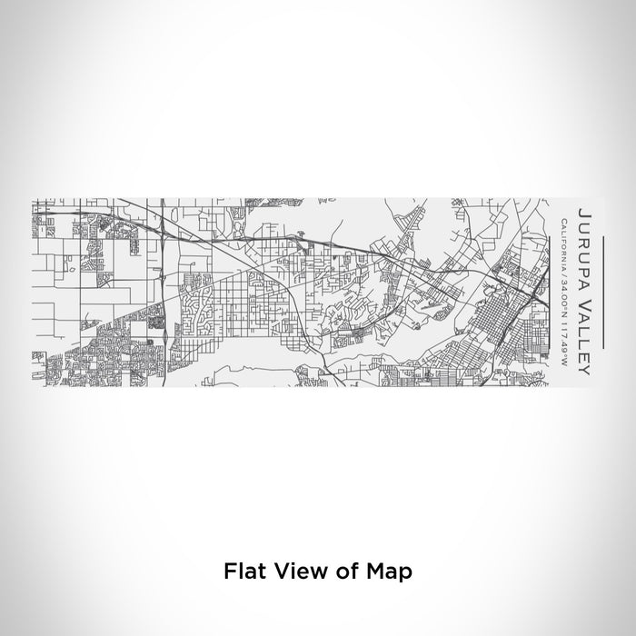 Rendered View of Jurupa Valley California Map Engraving on 10oz Stainless Steel Insulated Cup with Sliding Lid in White