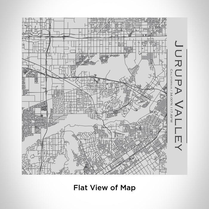 Rendered View of Jurupa Valley California Map Engraving on 17oz Stainless Steel Insulated Tumbler