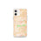 Custom iPhone 12 mini Jurupa Valley California Map Phone Case in Watercolor