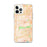 Custom iPhone 12 Pro Max Jurupa Valley California Map Phone Case in Watercolor