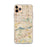 Custom iPhone 11 Pro Max Jurupa Valley California Map Phone Case in Woodblock