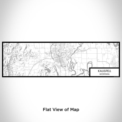 Flat View of Map Custom Kalispell Montana Map Enamel Mug in Classic
