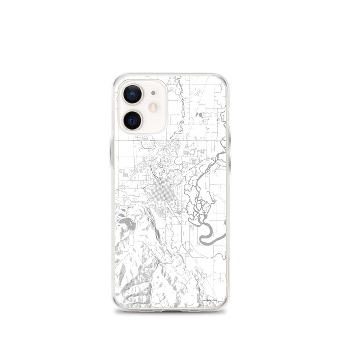 Custom Kalispell Montana Map iPhone 12 mini Phone Case in Classic