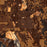 Kalispell Montana Map Print in Ember Style Zoomed In Close Up Showing Details