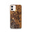 Custom Kalispell Montana Map iPhone 12 Phone Case in Ember