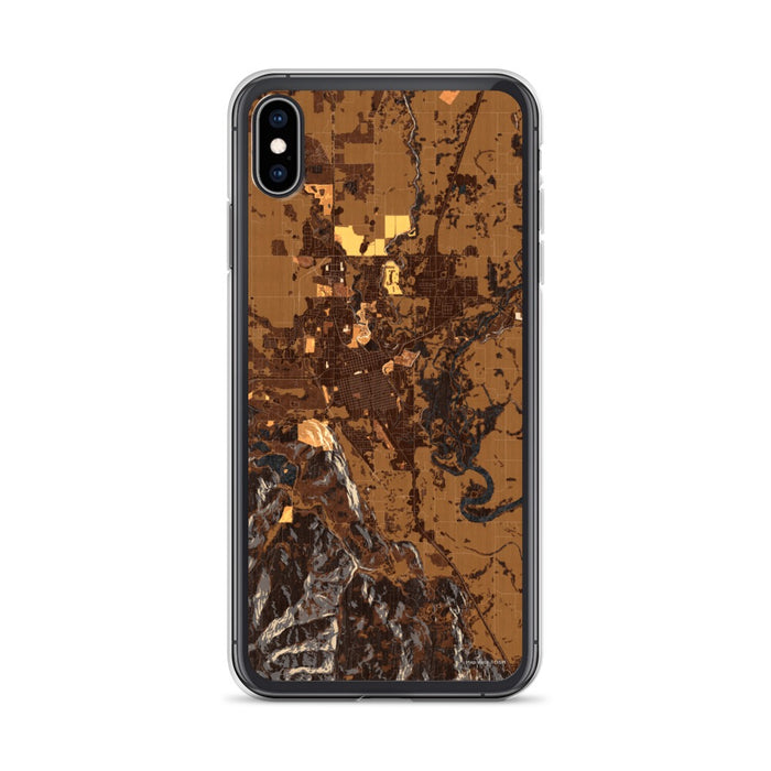 Custom Kalispell Montana Map Phone Case in Ember