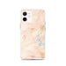 Custom Kalispell Montana Map iPhone 12 Phone Case in Watercolor