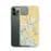 Custom Kalispell Montana Map Phone Case in Woodblock on Table with Laptop and Plant